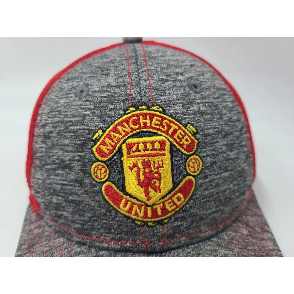 Youth‎ Manchester United New Era 9Forty Mesh Adjustable Hat Cap Soccer Gray Red
